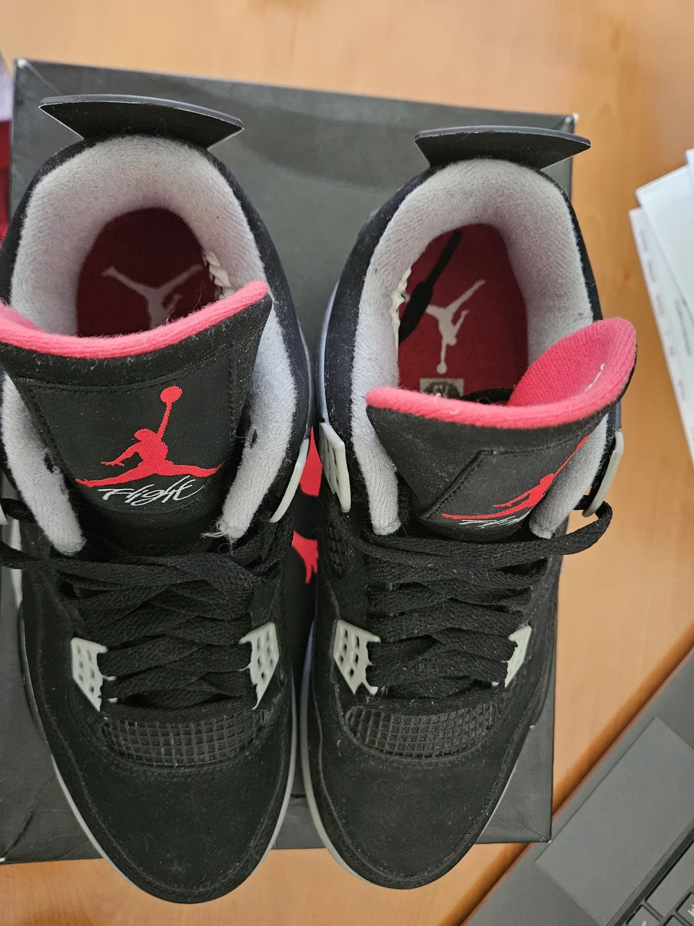 Jordan Air Jordan 4 Retro Bred Black Cement Grey Fire Red 2012 308497-089 - 7.5M